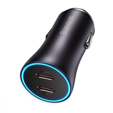 CCJD-B0G - Baseus Golden Contactor Pro Dual Quick Charger Car Charger U+U 40W / Baseus + №7561