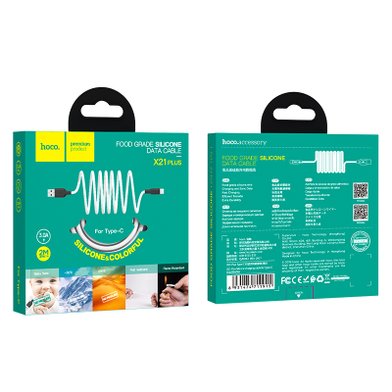 Кабель Hoco X21 Plus Silicone Type-C (2m) / Кабели / Переходники hoco + №7801