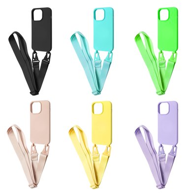 Strap Silicone Case iPhone 14 Pro Max / Strap Silicone Case + №7815