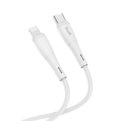 DC237TL12W - Budi Liquid Silica Gel Cable Type C to Lightning 1.2m 20W / Кабели / Переходники budi + №7907