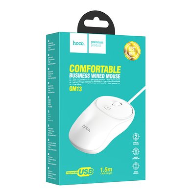 Мышь проводная Hoco GM13 Esteem business wired mouse / Компьютеры/Планшеты hoco + №8025
