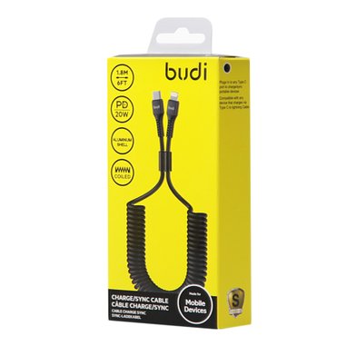 DC210TLS Budi Type-C to lightning cable Budi 1,8m 20W / Новые поступления + №8469