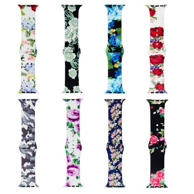 Ремешок Apple Watch Silicone Print 38/40/41 / apple-apple watch-apple watch 40 + №441