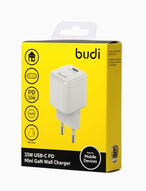AC018EW - Budi Home Charger PD33W, Type - C / Зарядные устройства budi + №8475