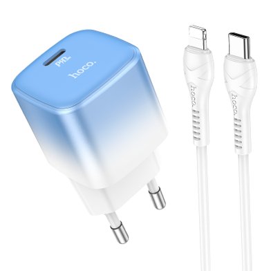 СЗУ Hoco C101A single port PD20W charger set(C to iP) / Зарядные устройства hoco + №8690