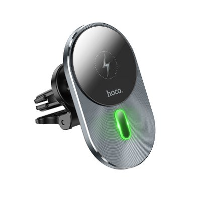 Автодержатель с беспроводной зарядкой Hoco CA91 Magic magnetic wireless fast charging car holder / Всё для автомобилей hoco + №8721