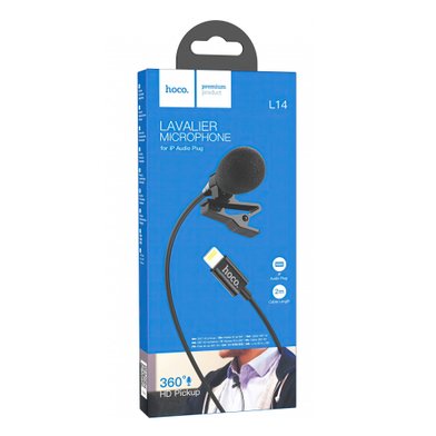 Микрофон-петличка Hoco L14 iP Lavalier microphone / Аудио hoco + №8776