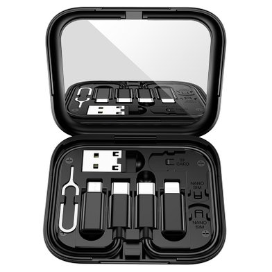 Набор адаптеров Hoco U114 Treasure box storage charging data cable set / Кабели / Переходники hoco + №8809