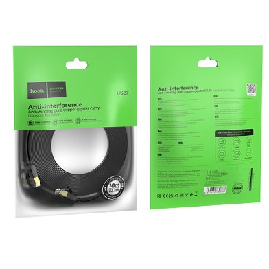Кабель Hoco US07 General pure copper flat network cable(L=10M) / Кабели / Переходники hoco + №8848