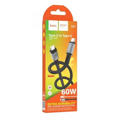 Кабель Hoco X85 Type-C to Type-C Strength 60W charging data cable / Кабели / Переходники hoco + №8894