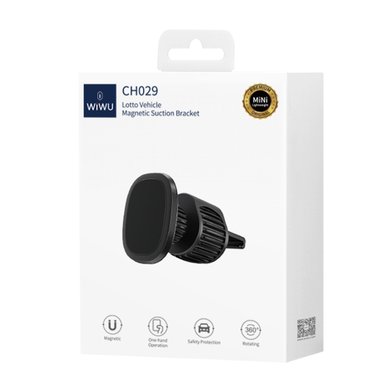 WIWU Автодержатель CH029 Lotto Series Car Magnetic Rotating Bracket / Всё для автомобилей wiwu + №9098