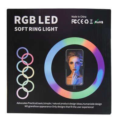 Кольцевая лампа Ring Light RGB LED MJ45 45см / Освітлення + №9440