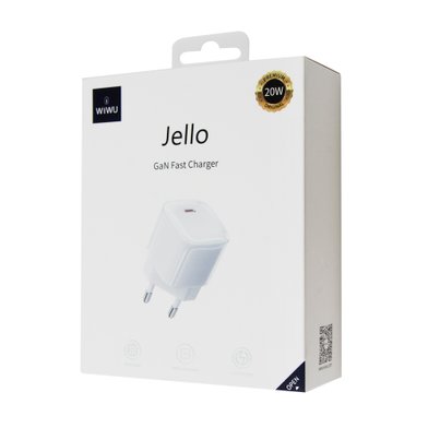 WIWU СЗУ Wi-U016 Jello 20W PD Gan Fast Charger / Зарядные устройства wiwu + №9676