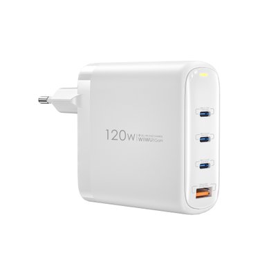 WIWU СЗУ Wi-U020 120W GaN Charger/ EU plug / Зарядные устройства wiwu + №9701