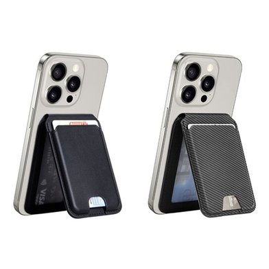WIWU Визитница MW-003 Magsafe Compatible Leather Card Holder with Stand / Додаткові аксесуари + №9742