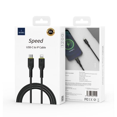 WIWU Кабель Wi-C034 C-L Speed cable 30W / Кабели / Переходники wiwu + №9743
