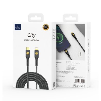 WIWU Кабель Wi-C035 C-L City cable 30W / Кабели / Переходники wiwu + №9746