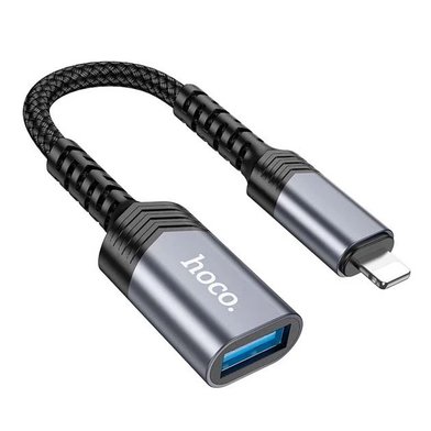 Адаптер Hoco UA24 Adapter iP to USB-A female USB 2.0 / Кабели / Переходники hoco + №9801