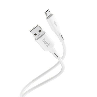 DC256M10W -  Budi USB-A to Micro Cable Liquid Silica Gel 3A 1m / Новые поступления + №9955