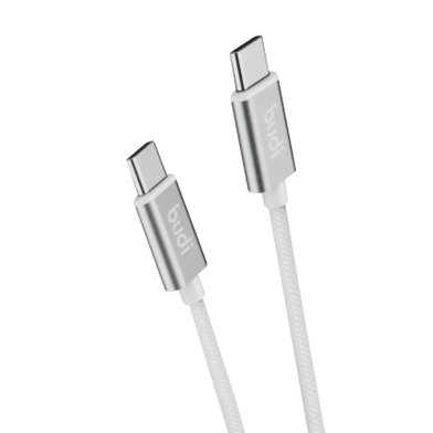 DC103TT10W - USB-кабель Budi Type-C to Type-C Fast Charging Braided Cable 1m / Кабели / Переходники budi + №9952