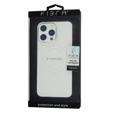 FIBRA Clear Сase with MagSafe iPhone 15 Pro Max / FIBRA Clear Сase with MagSafe + №10089