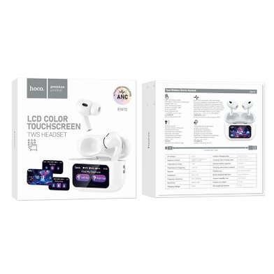 Беспроводные наушники Hoco EW72 Soar true wireless ANC Noise Reduction touch screen BT headset / Администрирование + №10107