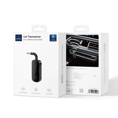 WIWU Адаптер в авто AD001 Car Transceiver 2 in 1 wireless transmitter / Всё для автомобилей wiwu + №10200