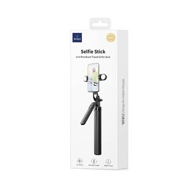 WIWU Монопод-штатив WI-SE012 Live Braodcast Tripod Selfie Stick / Аудио wiwu + №10871