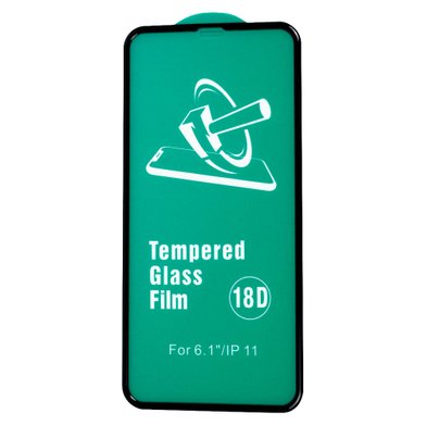 Защитное стекло 18D Full Glue silicone edge Iphone XR/11 (n/p) / apple-iphone-iphone xr + №3569