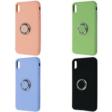 Silicone Cover With Ring Iphone XS Max / Silicone Cover With Ring + №1400