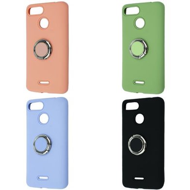 Silicone Cover With Ring Xiaomi Redmi 6 / Silicone Cover With Ring + №1386