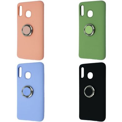 Silicone Cover With Ring Samsung A30/A20 / samsung + №1391