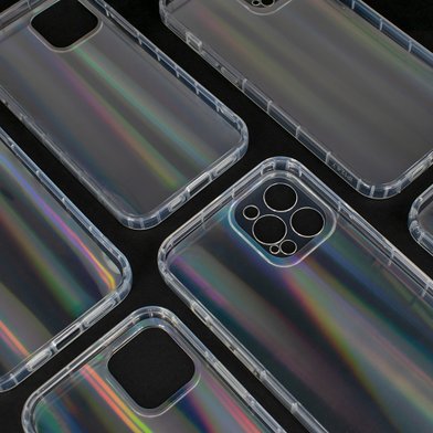 TPU Gradient Transperent Case iPhone 12 Pro Max / Gradient Transperent Case + №1135