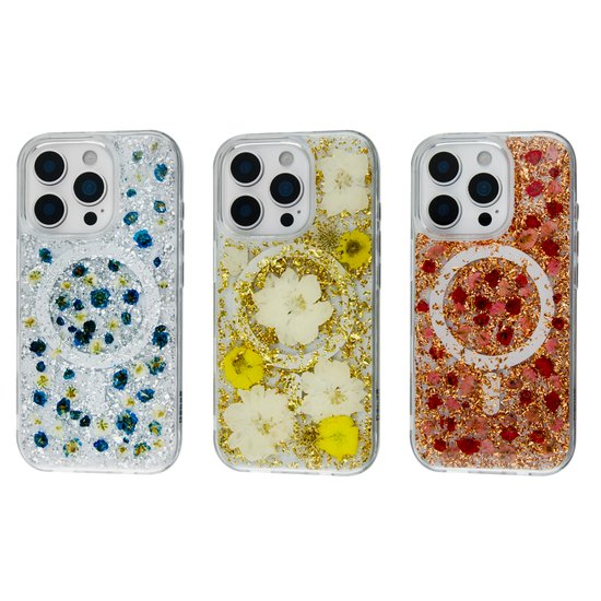 KzDoo Mag Flowers Case iPhone 15 Pro Max