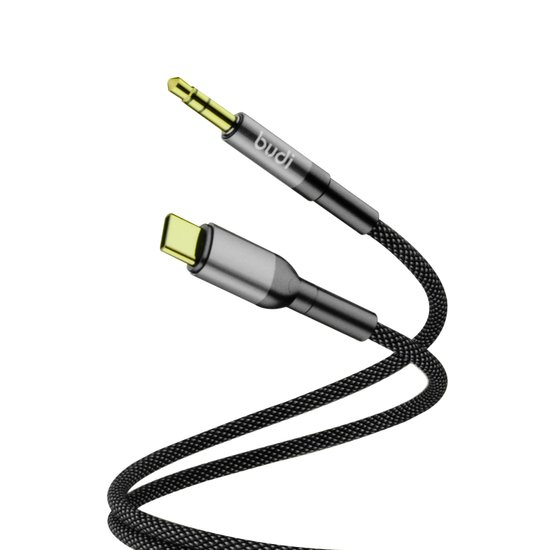 DC105B - AUX Cable Budi USB-C to 3.5 mm 11cm
