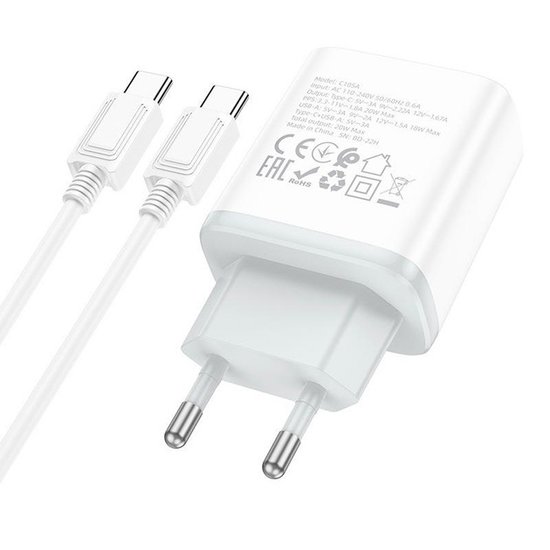 МЗП Hoco C105A Stage PD20W+QC3.0 (Type-C to Type-C)