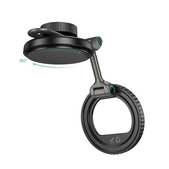 Автоутримувач Hoco H77 View folding magnetic ring (center console)
