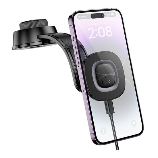 Автотримач Hoco HW31 Crown magnetic wireless (center console)