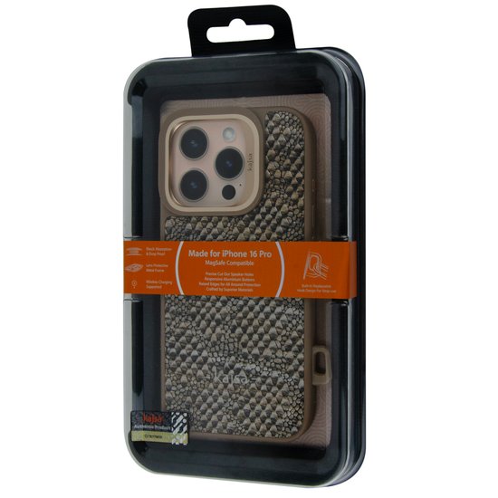 Kajsa Glamorous Collection Complex Lizard  back case for iPhone 16 Pro Max
