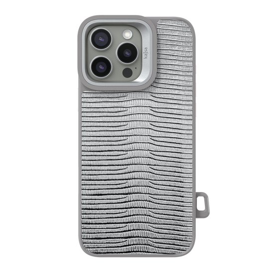 Kajsa Glamorous Collection Metallic Glossy Lizzar V.2 back case for iPhone 16 Pro