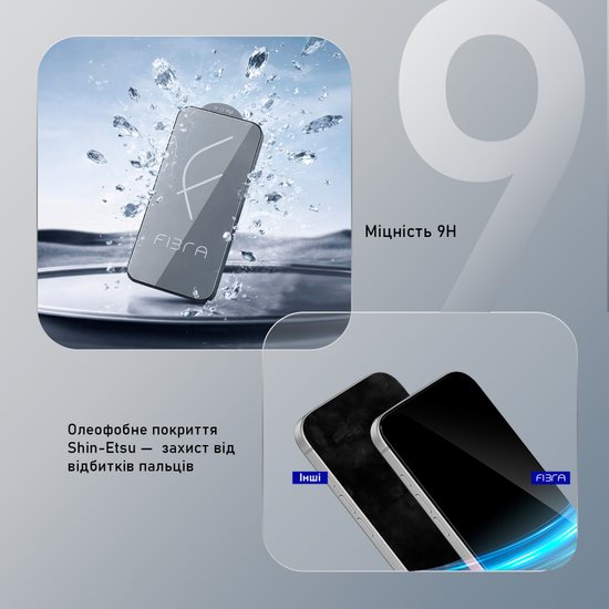 Защитное стекло FIBRA Glass iPhone 17 Pro Max