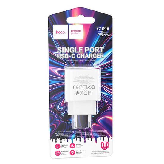 СЗУ Hoco C109A(PD20W) Fighter charger(EU)