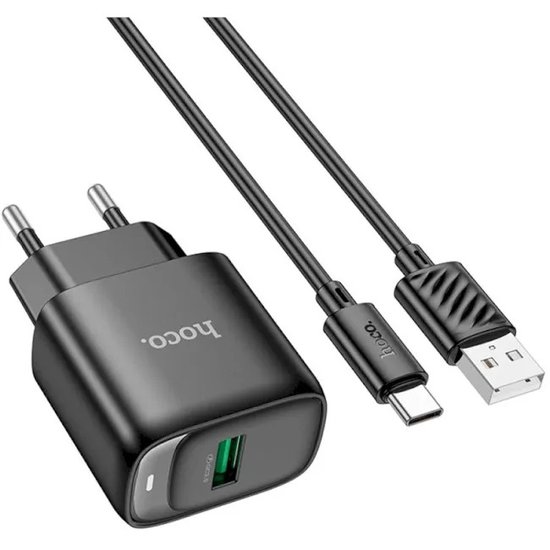 СЗУ Hoco C140A Smart QC3.0 charger set(Type-C)(EU)