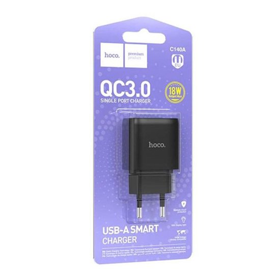 СЗУ Hoco C140A Smart QC3.0 charger (EU)