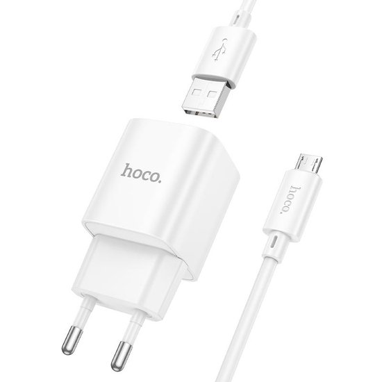 СЗУ Hoco C145A Charm QC3.0 charger set(Micro)(EU)