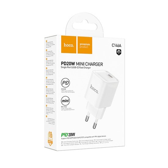 СЗУ Hoco C146A Charm PD20W charger (EU)