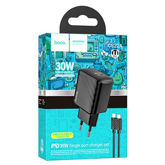 СЗУ Hoco CS22A Value PD30W charger set(C to C)(EU)
