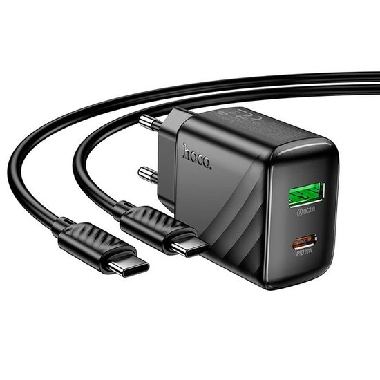 СЗУ Hoco CS25A Rico PD20W+QC3.0 charger set(C to iP)(EU)