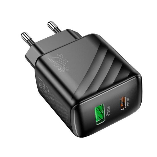 СЗУ Hoco CS25A Rico PD20W+QC3.0 charger (EU)
