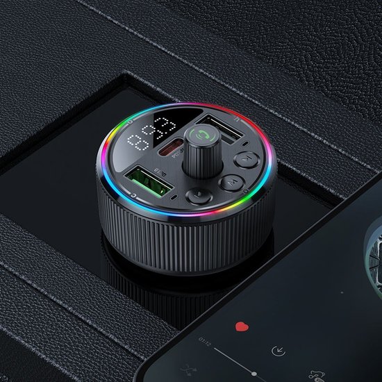 FM Трансмиттер Hoco E82 Guerrero PD30W+QC3.0